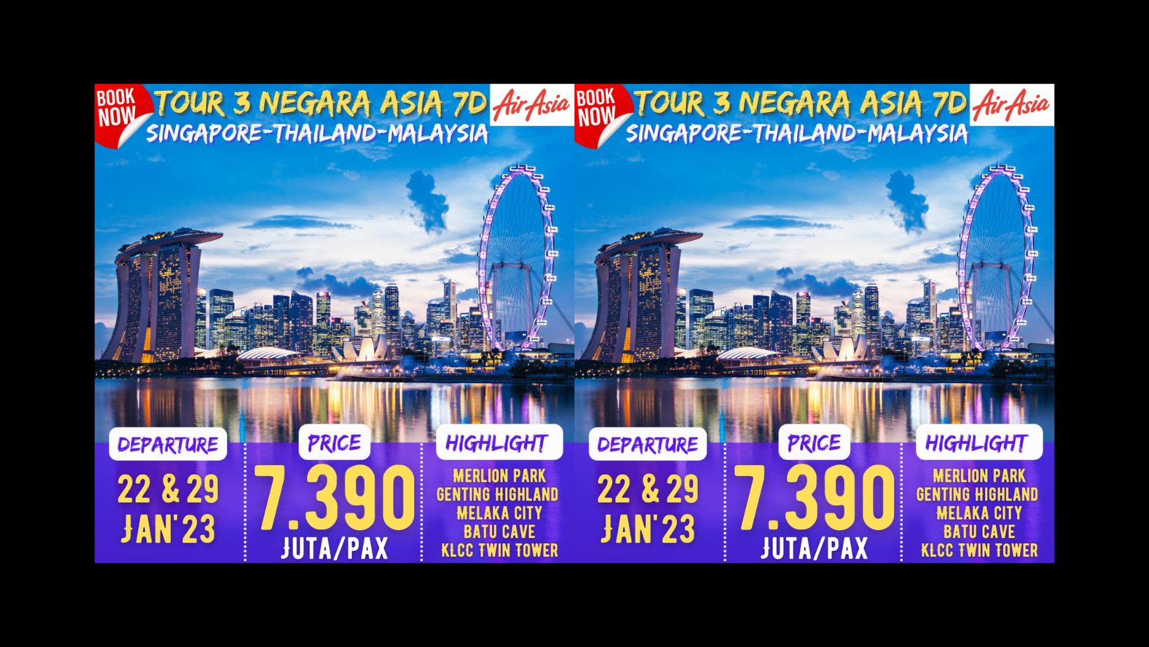 paket tour singapore malaysia thailand 2022
